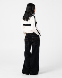 Rusty - White Lines Crew Neck Knit