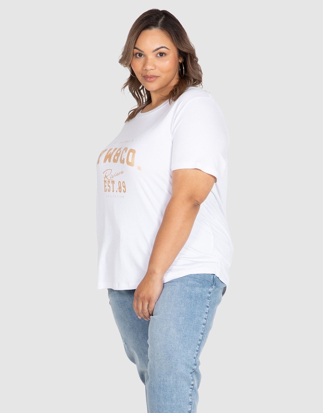 Love Your Wardrobe - LYW & Co Foil Print Tee