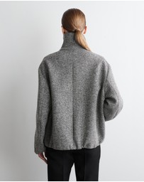 COS - Wool-Tweed Funnel-Neck Jacket
