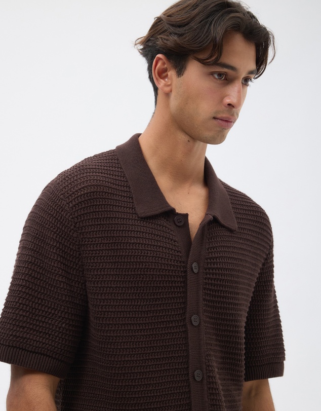 AERE - Organic Cotton Knitted Shirt