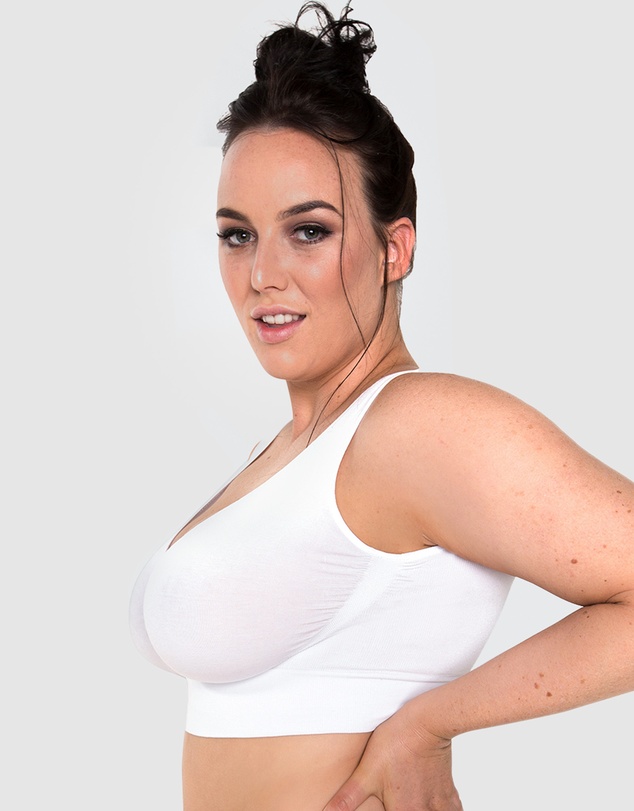 B Free Intimate Apparel - Bamboo Pull-On Sleep Bra (C-D-DD-E-F) Cup - 3 Pack
