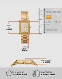 Michael Kors - Essex Gold Tone Analogue Watch