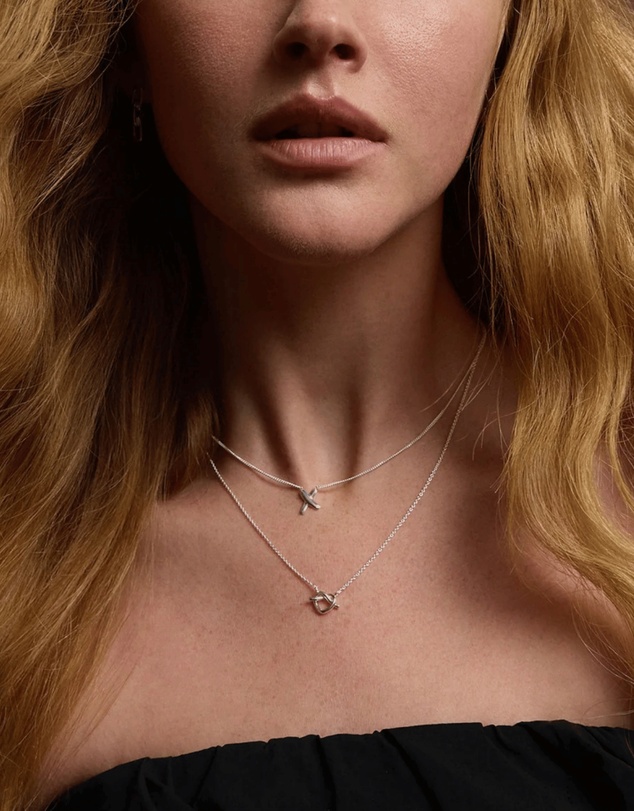 Najo - Bisous Silver Necklace (45cm+ext)