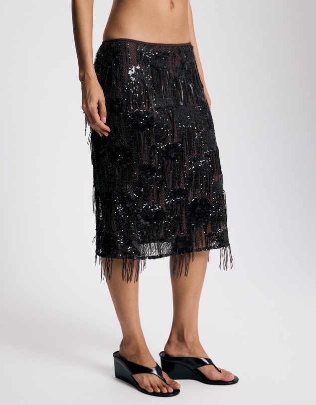 Lover - Xylia Drop Sequin Midi Skirt