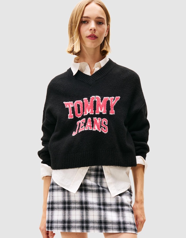 Tommy Jeans - Varsity V-neck Sweater