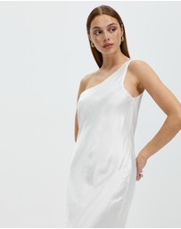 Third Form - Running Water Bias One Shoulder Maxi