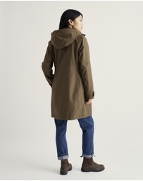 Seasalt - Seasalt Cornwall Green Coverack Waterproof Coat