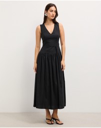 The Fated - Cleo Drop Waist Midi Dress