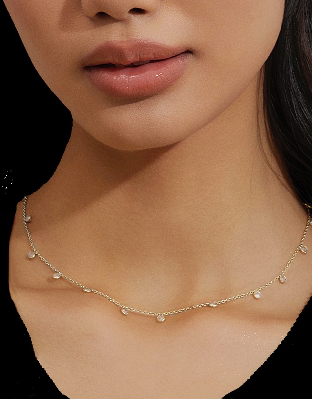CA Jewellery - Moonstone Necklace Silver
