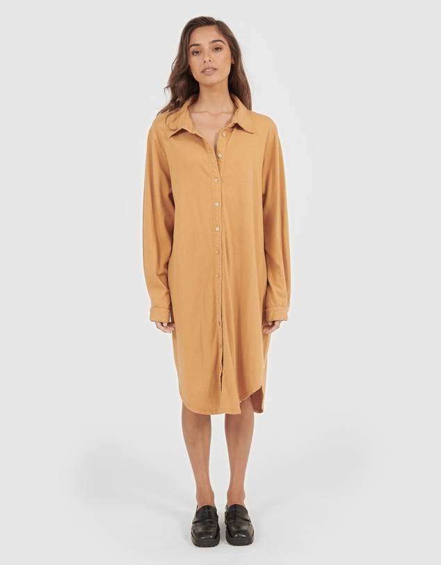 Primness - Aria Knit Shirt Dress