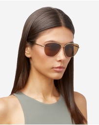 Hawkers Co - HAWKERS - Polarized Gold Olive LAX Sunglasses for Men and Women UV400