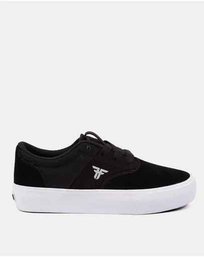 Fallen Footwear - Fallen Footwear Phoenix Kids Vulcanised Sole Shoes Black/White