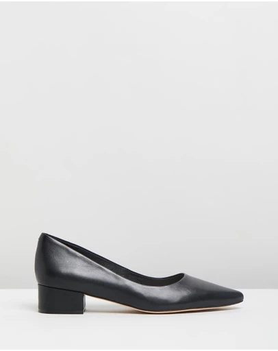 Mollini - Thego Mo Leather Pointed Toe Block Heels