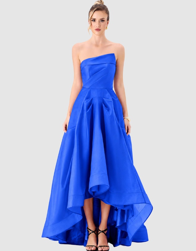 Bariano - Jeila Strapless Hi Lo Gown