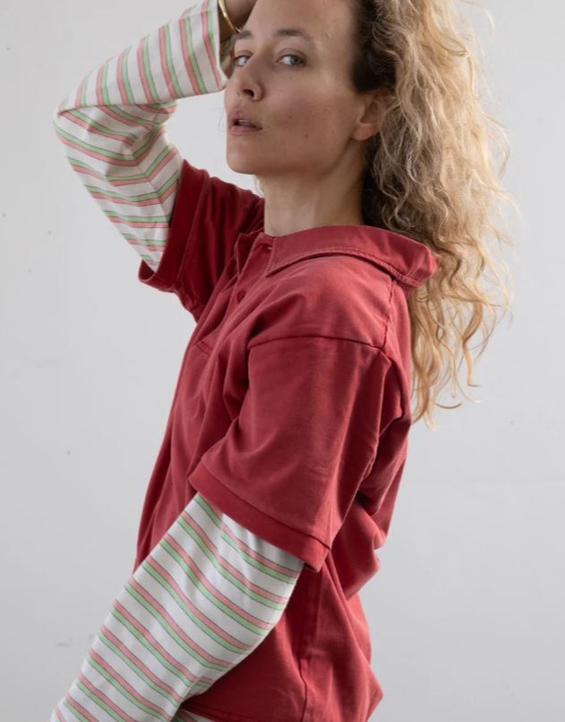 Found - Double Layer Stripe Tee