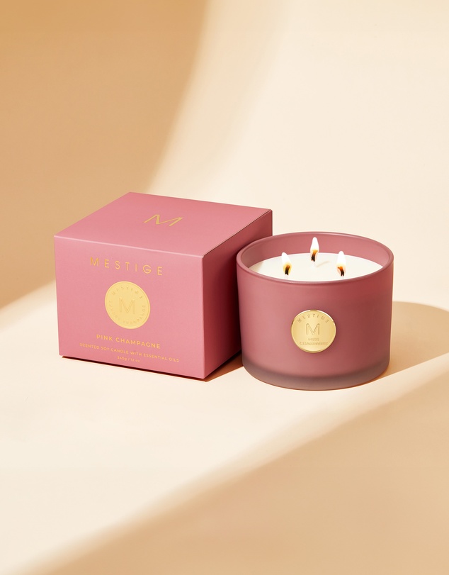Mestige - Serenity Candle 340g - Pink Champagne