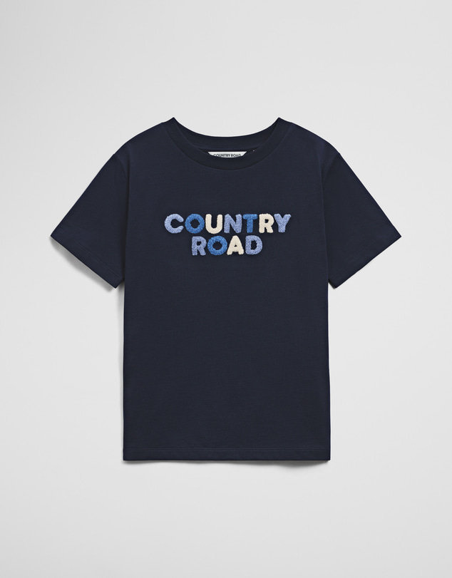 Country Road - Australian Cotton Short Sleeve Boucle T-shirt