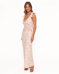 Petal & Pup - Giarda Maxi Skirt - Peach Ditsy Floral