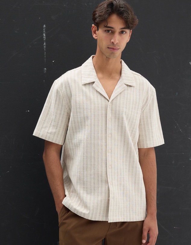 AERE - Cotton Stripe Shirt