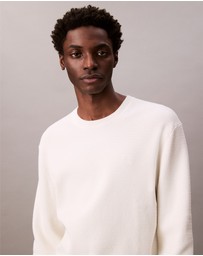 Calvin Klein - Cotton Textured Classic Crewneck Jumper