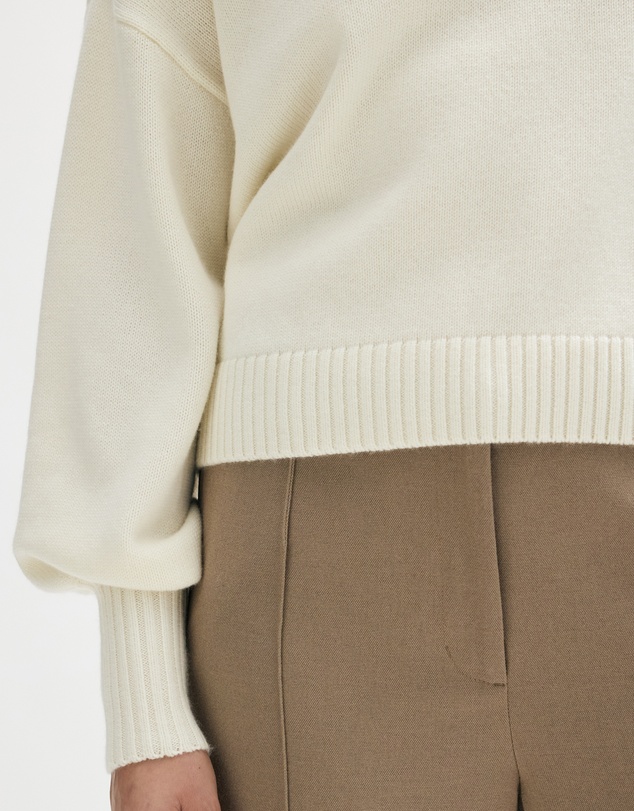 Minima Esenciales - Rian Wool Cashmere Funnel Neck Jumper