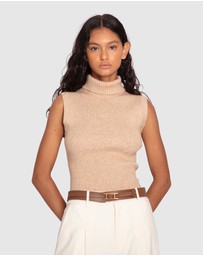 Belle & Bloom - Equation Sleeveless Turtleneck Knit
