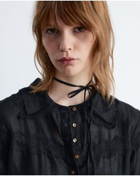 & Other Stories - Long-Sleeve Lace Blouse