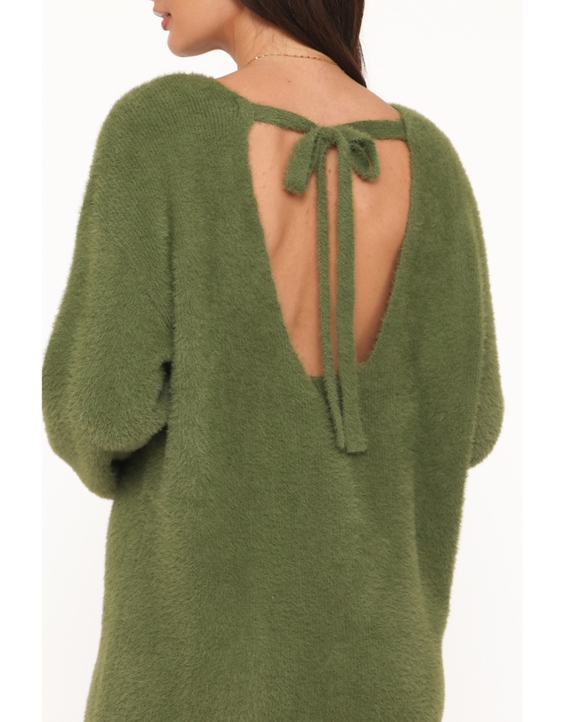 Petal & Pup - Mitchell Knit Mini Dress - Olive