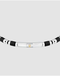Maserati - Maserati Men's Iconic Agate Black Bracelet