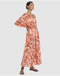JETS - Sereno Ditsy Long Sleeve Maxi Dress