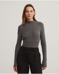 Witchery - High Neck Long Sleeve Top