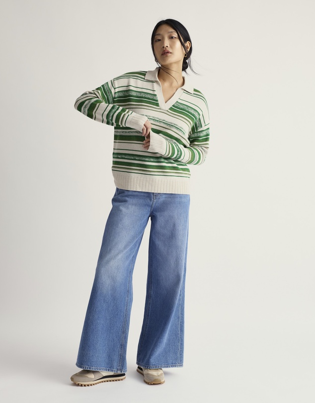 Seasalt - Seasalt Cornwall Green Bird Flight Jumper