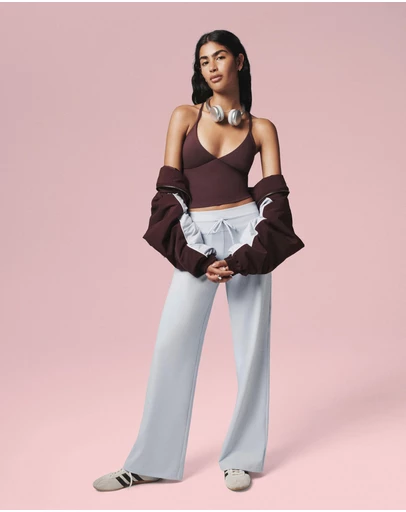 Cotton On Body Active - Ultra Soft Tie Front Wide Leg Pant