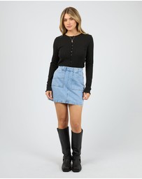 All About Eve - Tarni Knit Top Black