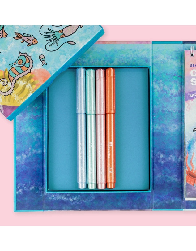 Tiger Tribe - Shimmer Colouring Set - Sea Life