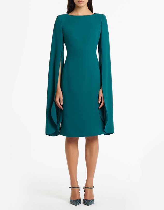 Carla Zampatti - Serpentine Crepe Lovero Midi Dress