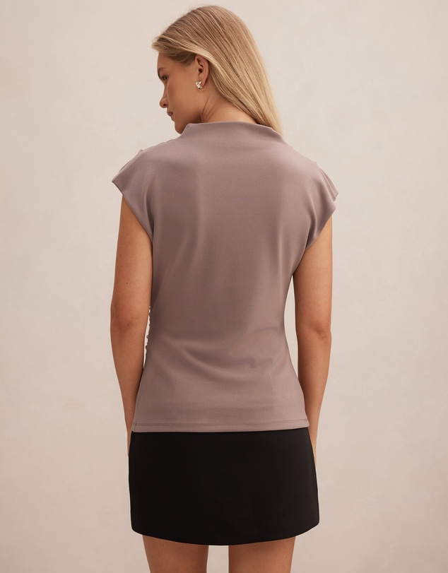 Forever New - Leenah High Neck Crepe Top