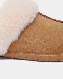 EVERAU - EverAU Ugg Rosa Slipper Suede Cow Suede Upper House Shoes