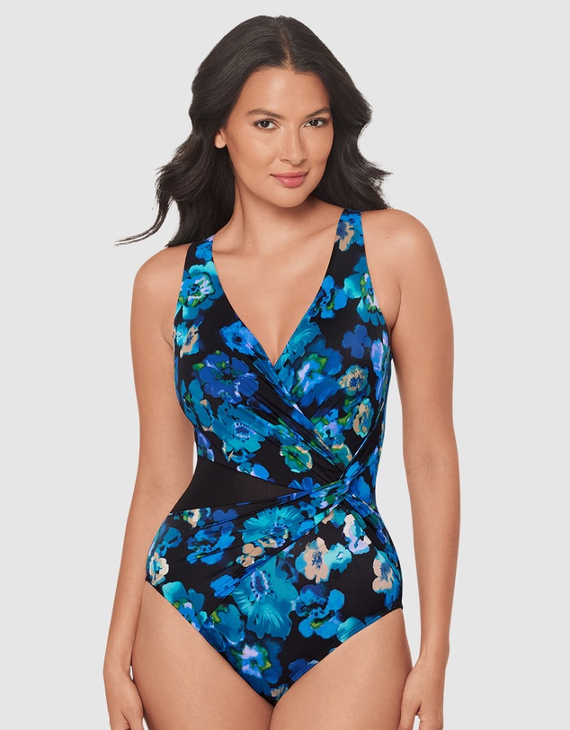 Miraclesuit Swimwear  - Secret Garden Circe Knot Detail Shaping Swimsuit