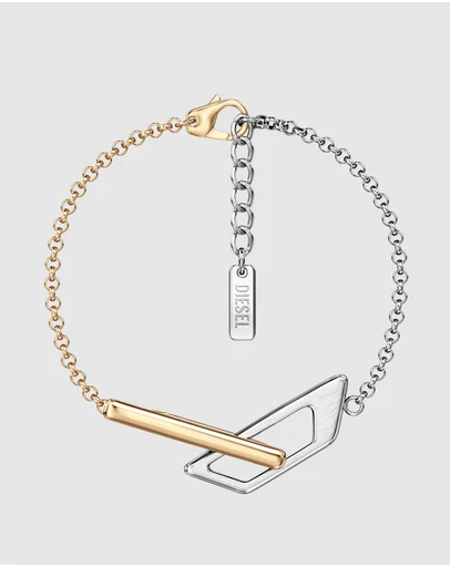 Diesel - D Logo 2-Tone Bracelet