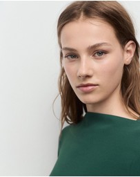 M.N.G - Boat-Neck Ruched Dress