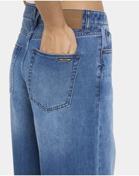 Volcom - Womens Stoned BF Low Rise Denim Jeans