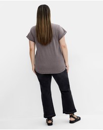 City Chic - Moonlight Cuff Tee