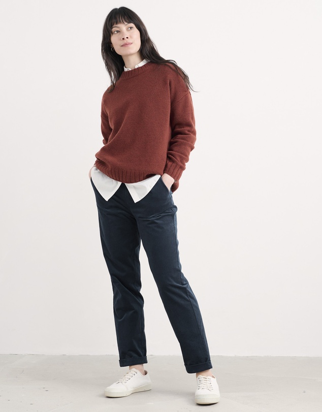 Seasalt - Seasalt Cornwall Navy Crackington Trousers