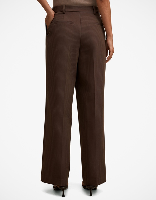Forever New - Bree Pinstripe Mid Rise Pants