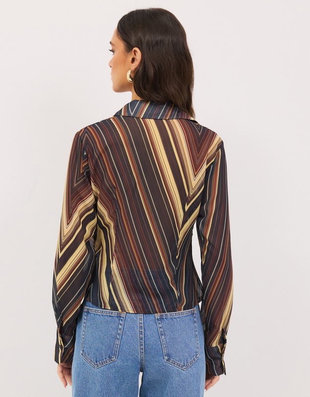 Calli - Lola Long Sleeve Sheer Top