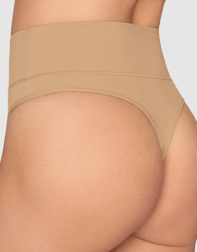Leonisa - High-Waist Seamless Effect Tummy Control Shaper Thong