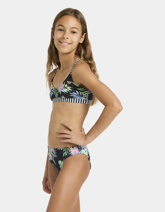 Roxy - Girls 4 to 16 Roxy Active Athletic Tri Set Two Piece