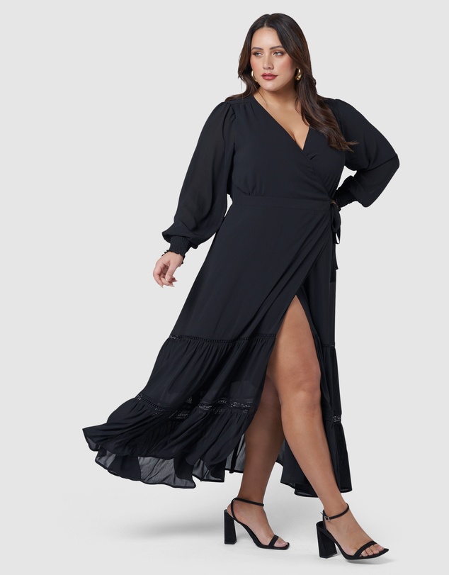 Pink Dusk by Curve Project - Hanky Panky Wrap Dress