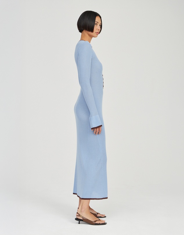 Third Form - Bound Knit Ls Dress